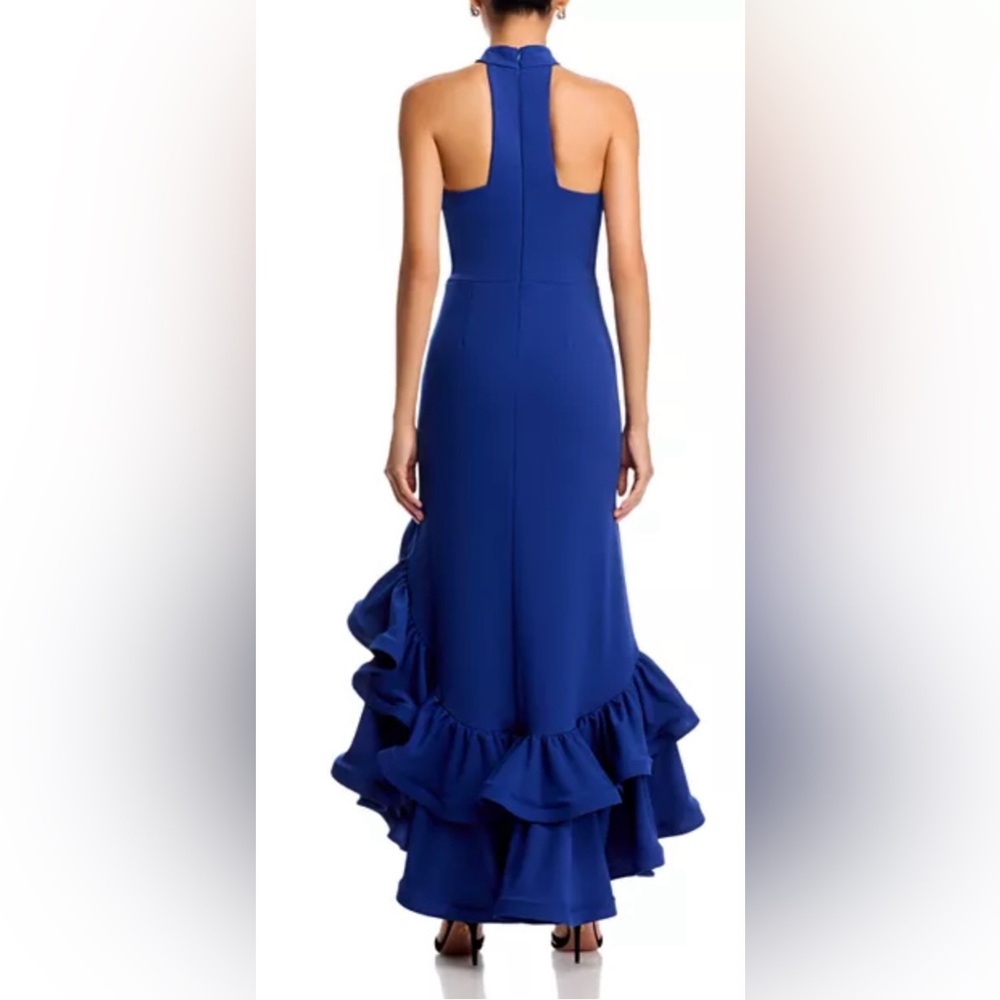 *CLEARANCE* NWT AQUA FOR BLOOMINGDALE’S SZ 4 COBALT BLUE Ruffle Hem Dress - Picture 11 of 12